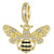 gold bee charm