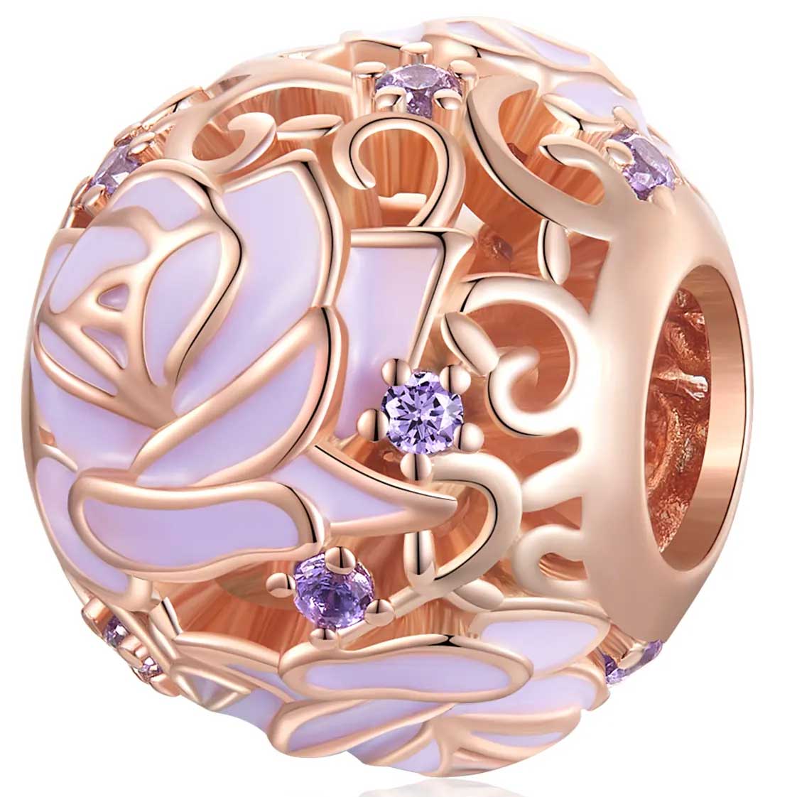 rose gold charm