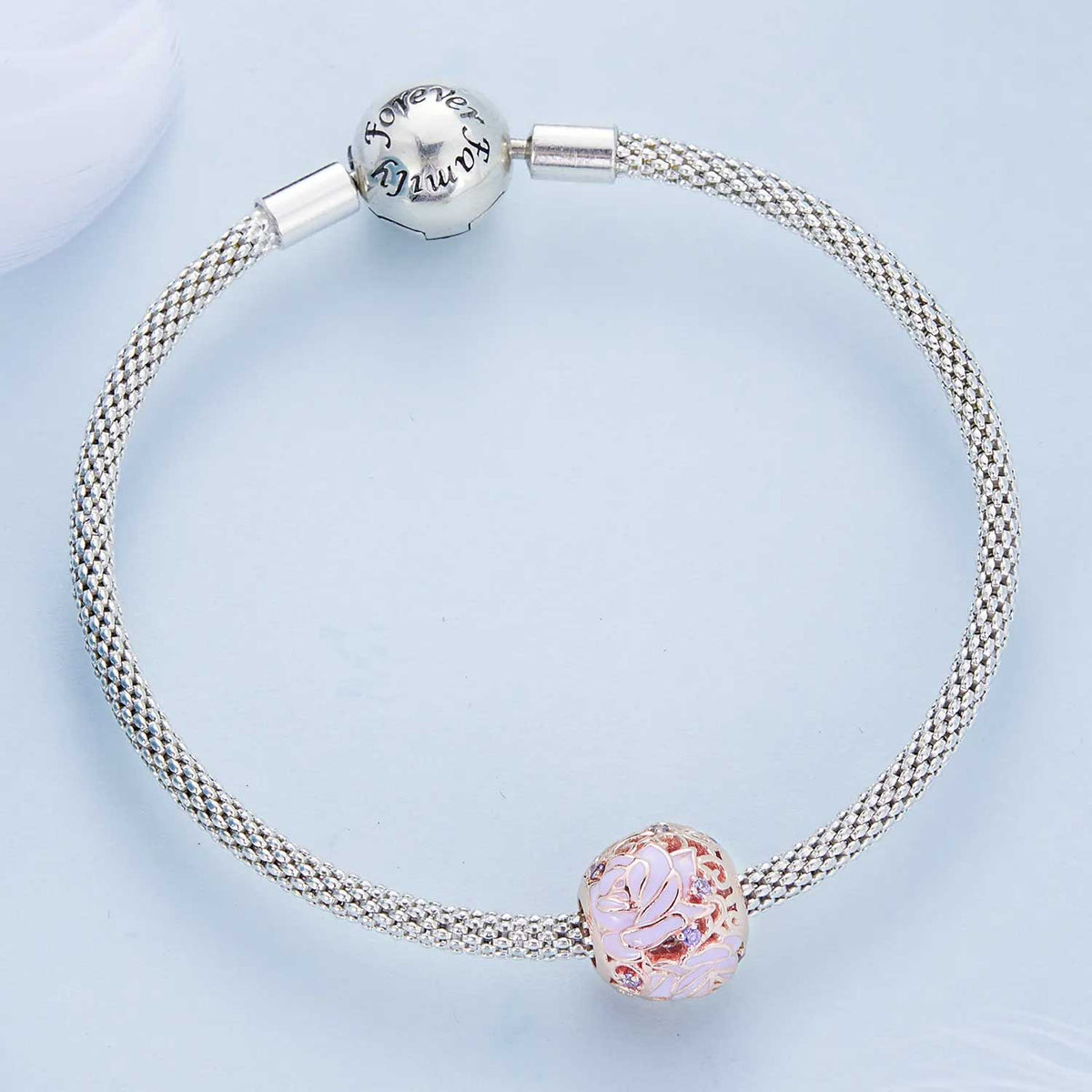 rose gold charm frenelle