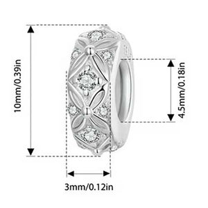 silver scroll spacer dimensions