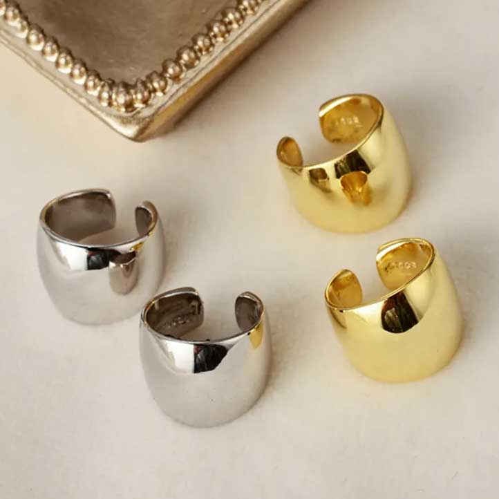 lucilla ear cuff and silver