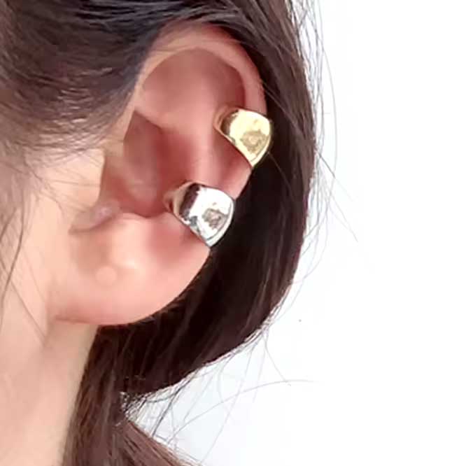 silver lucilla ear cuff and gold