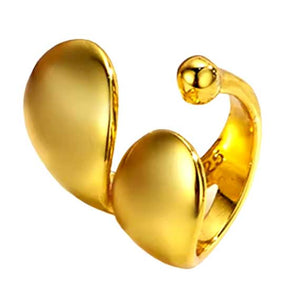 gold double cuff ear jewellery