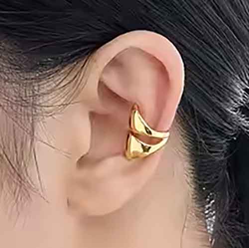 gold double cuff ear