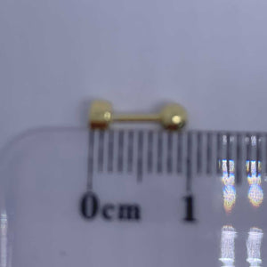 18K Gold TINY Crystal Stud Earring "Bindi"