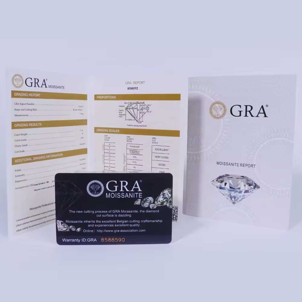 silver moissanite pearl earrings certificate