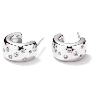 silver hoop earrings