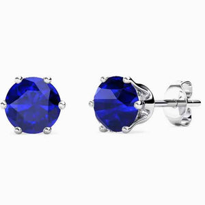 
blue crystal stud earrings