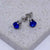 
blue crystal stud earrings