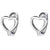 silver heart earrings