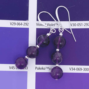 silver amethyst earrings resene