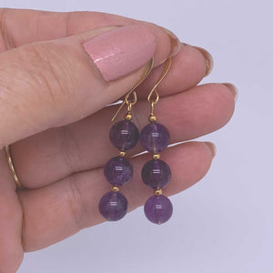 gold amethyst earrings frenelle