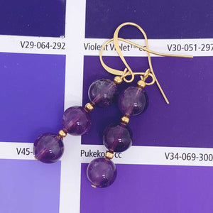 gold amethyst earrings resene