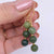 greenstone gold earrings