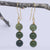 greenstone gold earrings