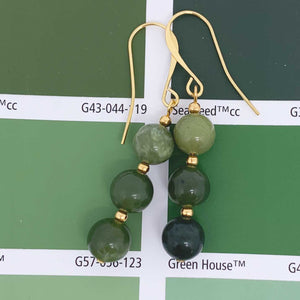 greenstone gold earrings jewellery