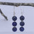 silver lapis lazuli earrings