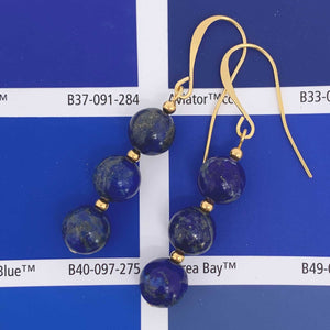 lapis lazuli gold earrings frenelle