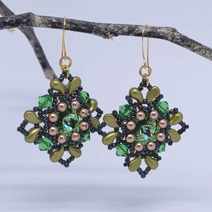 green statement earrings buy online nz