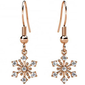 Rose-Gold Crystal Star Shaped Earrings "Astra"