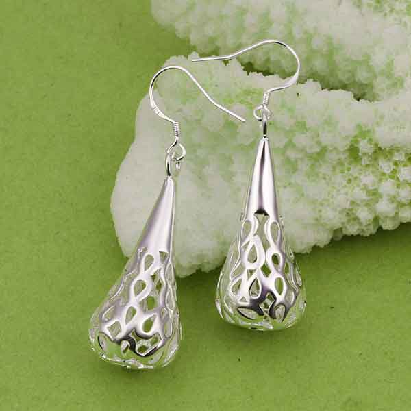 Silver Filigree Teardrop Earring "Cairo"