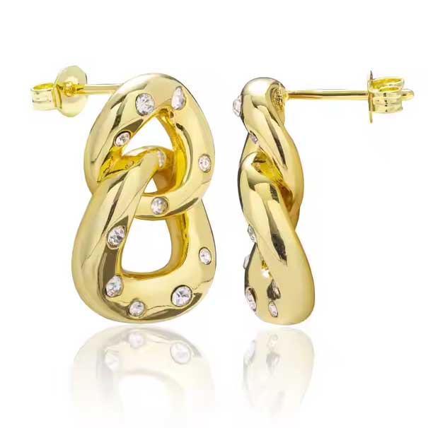 gold chain earrings buy online nz