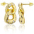 gold chain earrings