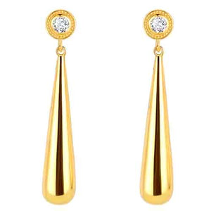 gold drop earrings