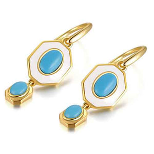 gold turquoise earrings buy online