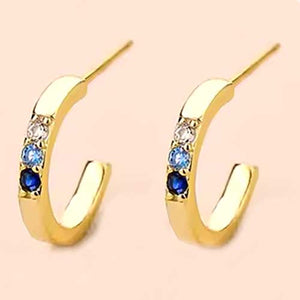 gold hoop earrings