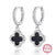 silver huggie earrings