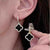 silver huggie earrings