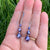 purple drop earrings