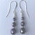 purple drop earrings