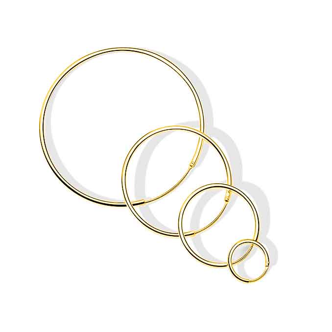 18K Gold Fine 1.2mm Sleepers "Danna"