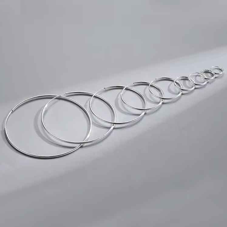 silver sleeper earrings frenelle