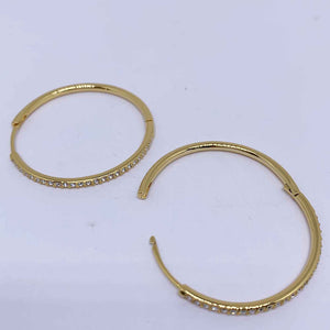 38mm gold hoop earring huggie