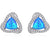 blue opal stud earrings