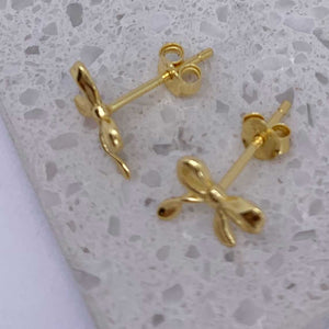 gold blow stud earrings buy online nz