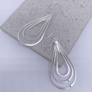 silver drop earrings buy online