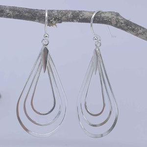 silver drop earrings jewellery