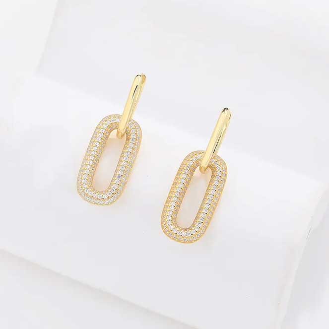 18K Gold Dangle Earrings "Jenelyn"