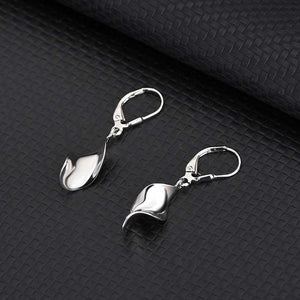 925 Sterling Silver Modern Twist Earrings "Jennifer"