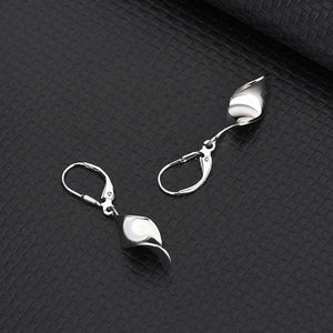 925 Sterling Silver Modern Twist Earrings "Jennifer"