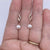 rose gold drop pearl earrings