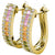 gold huggie crystal earring frenelle