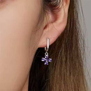 silver flower earrings frenelle