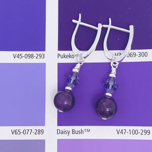 silver amethyst earrings resene