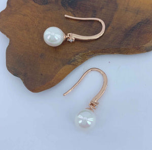 crystal pearl drop Earrings jewellery