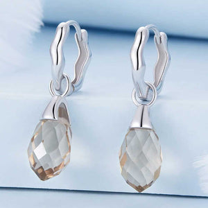 silver drop earrings S925